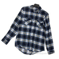 Camisa de flanela casual de outono casual cinza